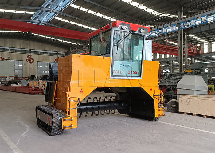 Κατασκευαστικό εργοστάσιο τύπου Crawler Οργανικό εξοπλισμό ζύμωσης κοπριάς Compost Turner