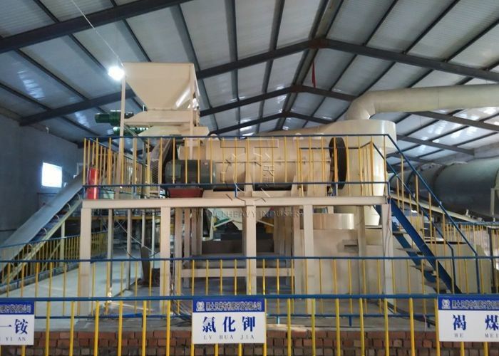 Γραμμή παραγωγής κόκκινου άνθρακα granulator NPK γραμμή παραγωγής μηχανής παραγωγής κόκκων