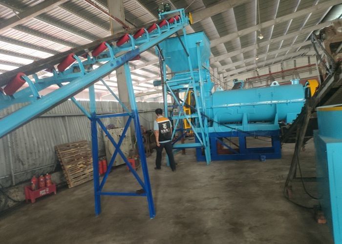 Γραμμή παραγωγής κόκκινου άνθρακα granulator NPK γραμμή παραγωγής μηχανής παραγωγής κόκκων