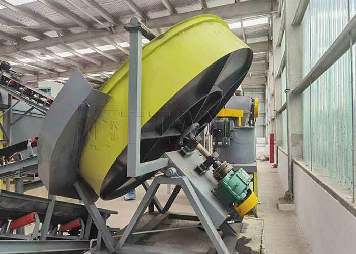 1-20T/H ζωική κοπριά οργανικό λίπασμα γραμμή κόκκωσης δίσκος κόκκων για οργανικά απόβλητα
