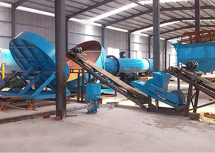 1-20T/H ζωική κοπριά οργανικό λίπασμα γραμμή κόκκωσης δίσκος κόκκων για οργανικά απόβλητα
