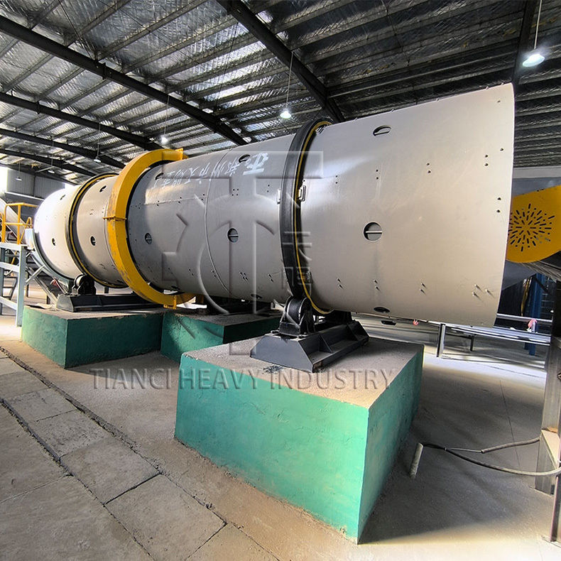 Η γραμμή παραγωγής στροφικών βαρελιών με βαρελιές κόκκων για το εργοστάσιο MAP Granular Crystal Monoammonium Compound Fertilizer