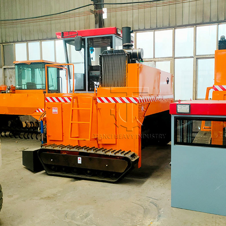 Κατασκευαστικό εργοστάσιο τύπου Crawler Οργανικό εξοπλισμό ζύμωσης κοπριάς Compost Turner